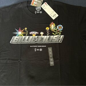 New T-shirt Uniqlo unisex M Billie Eilish black